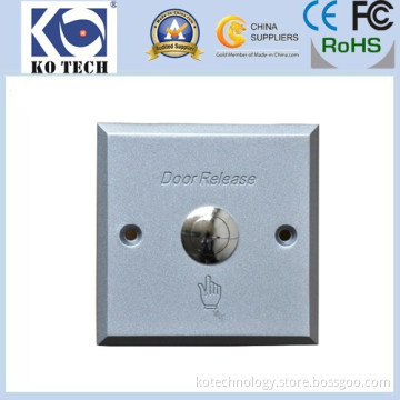 Door Access Control Aluminmum Panel Steel Exit Button Ko-P02